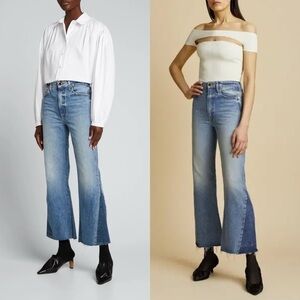 KHAITE Blue Flared Jeans